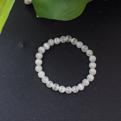 8mm Chatoyant Cat's Eye Stone Cyclophane Beads Knotted 108 Mala Necklace Meditation Yoga Prayer Jewelry for Women