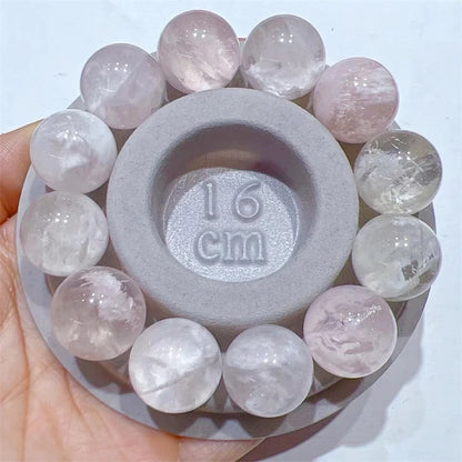 3PCS Natural Snowflake Ghost Quartz Sphere Pendant Healing Mineral Specime Gemstones Gem Raw Aquarium Decoration Gift 17-18MM