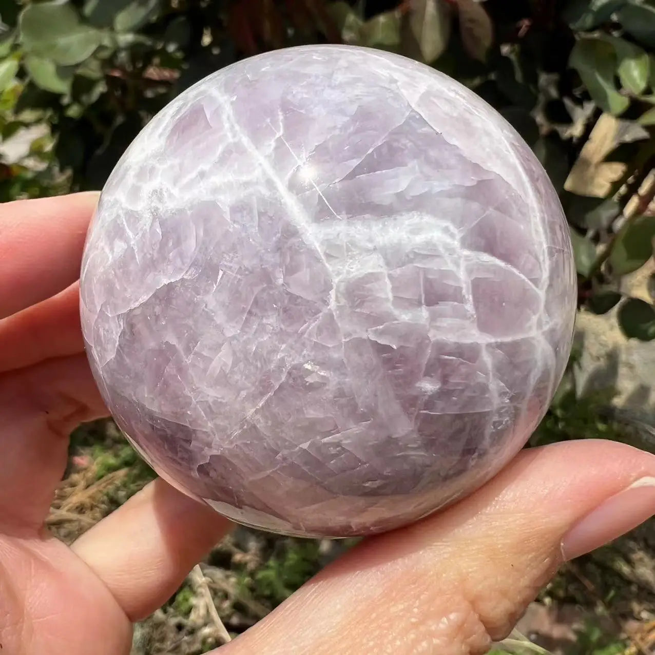 Natural Phosphosiderite Quartz Ball Sphere Crystal Rocks Ziyun Mother Mineral Precious Gems Indie Jewelry Collecting Decorations
