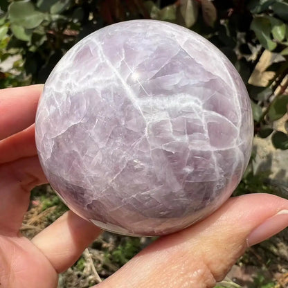 Natural Phosphosiderite Quartz Ball Sphere Crystal Rocks Ziyun Mother Mineral Precious Gems Indie Jewelry Collecting Decorations