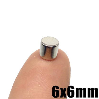 5/10/20/50/100/200/500Pcs 6x6 Neodymium Magnet 6mm x 6mm N35 NdFeB Round Super Powerful Strong Permanent Magnetic imanes Disc