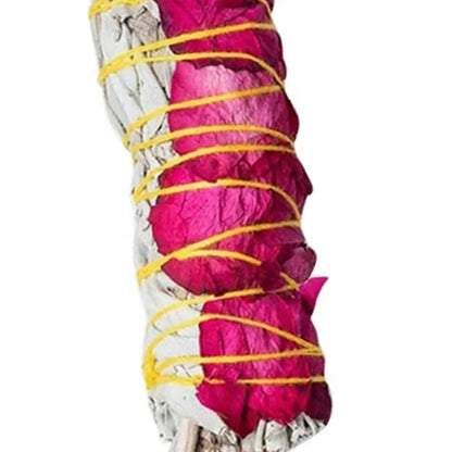 SAGE Smudge Bundles White SAGE Fragrant with Flowers 3.5 inch Easy to Use SAGE Bundles for Yoga Meditation Home Cleansing