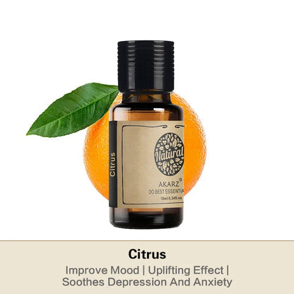 AKARZ Citrus Essential Oil Aromatherapy Enhance Immunity Physiological Effect Slimming Protect Hair Citrus Oil