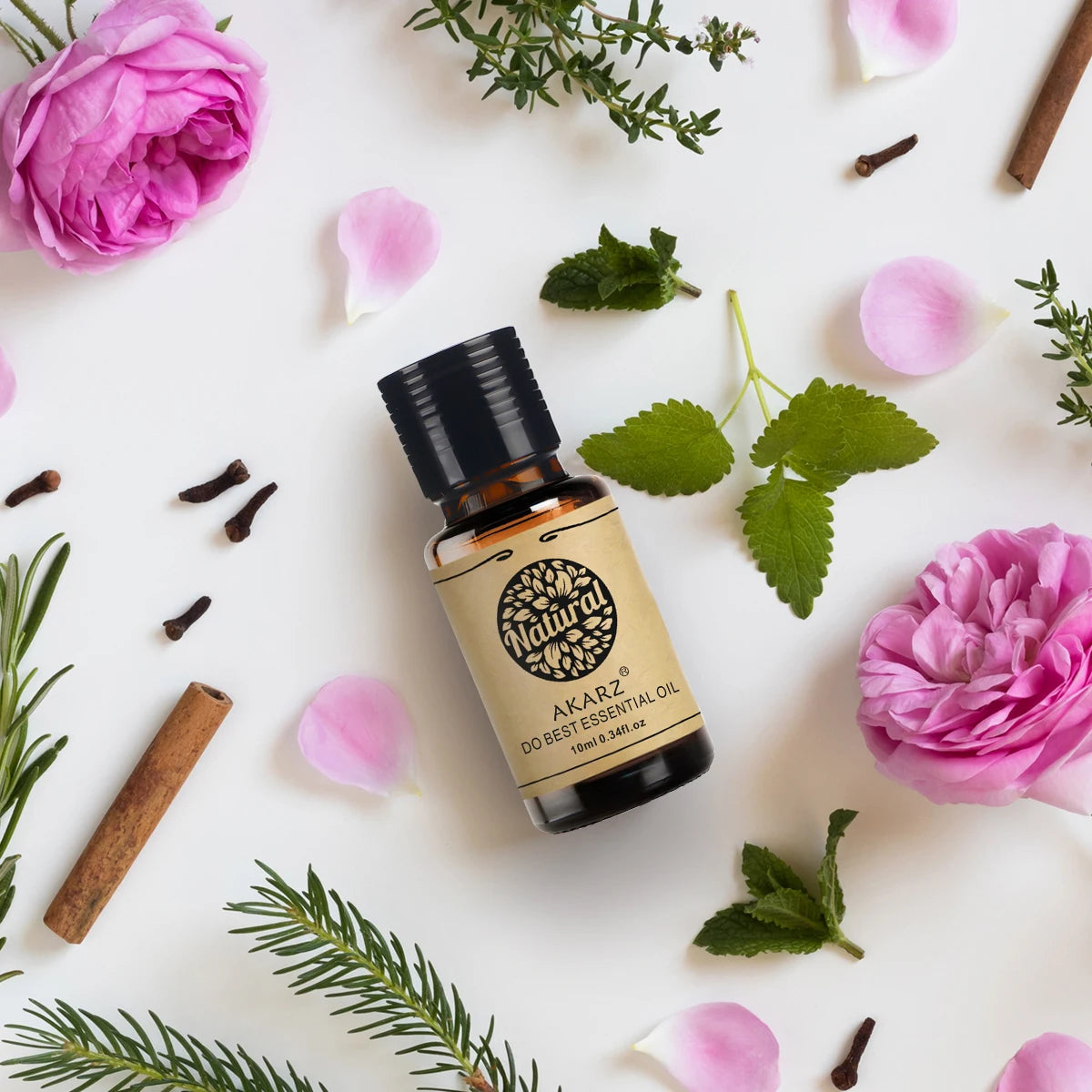 AKARZ Essential Oil Sets - Sandalwood, Helichrysum, Camellia Flower - Aromatherapy Massage - 10ml*3