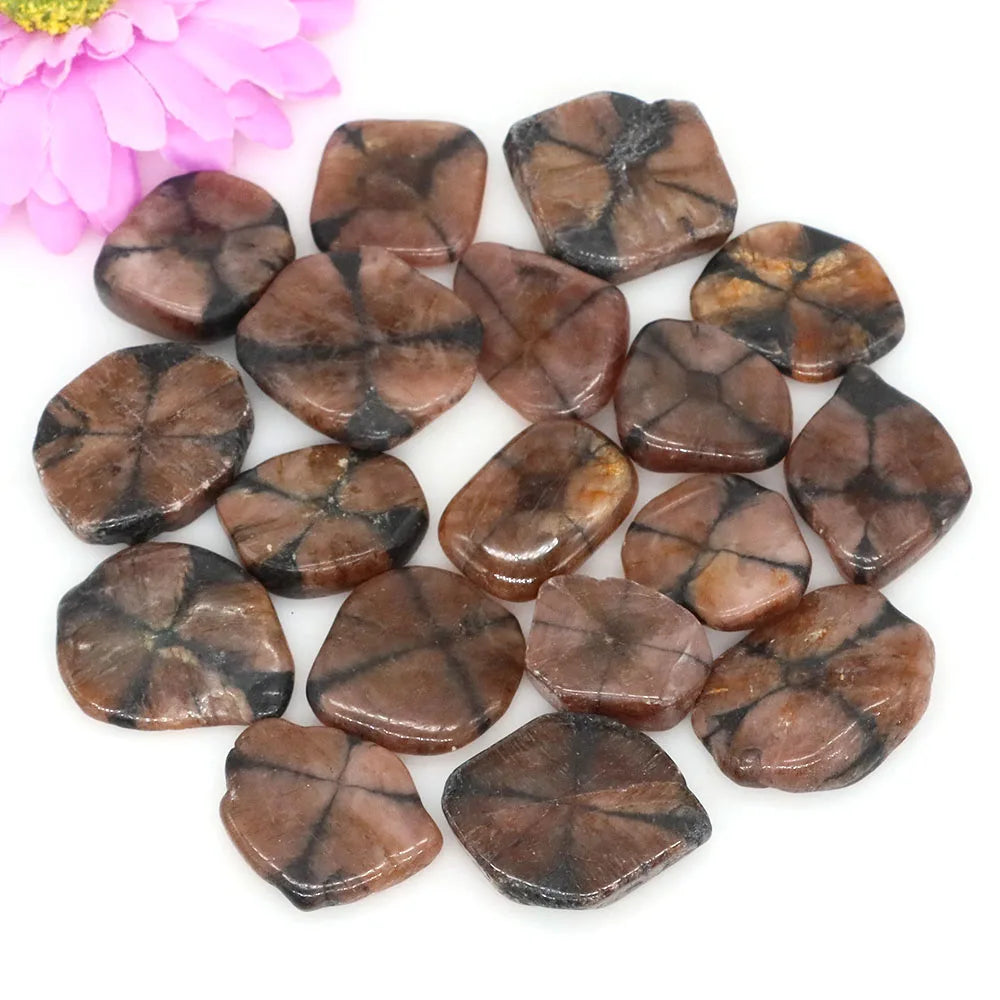 Natural Cross Chiastolite Quartz Crystals Healing Stones Ball Tumbled Bulk Mineral Specimen Sphere Gems Home Aquarium Decoration