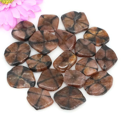 Natural Cross Chiastolite Quartz Crystals Healing Stones Ball Tumbled Bulk Mineral Specimen Sphere Gems Home Aquarium Decoration