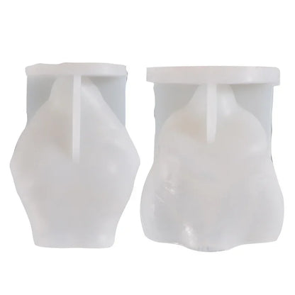 DIY Art Body Sculpture Silicone Candle Mold 3d Woman/Fat Man Portrait Candles Making Tool Hand Soap Plaster Resin Molds