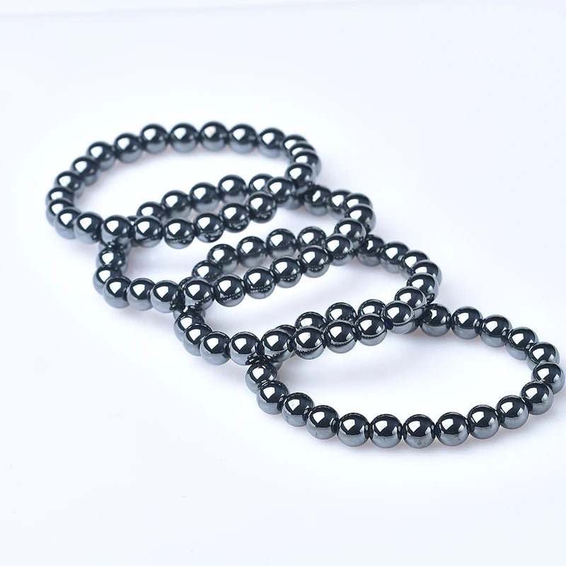 1pc Natural Terahertz Bracelets Mineral Stone Mineral Raw Crystals Gem Ornaments Stone Healing Stone Charm Ladies Jewelry Gifts