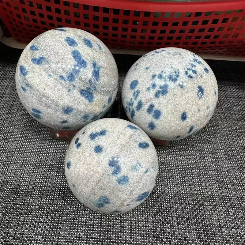 Natural Stone Poilshed Quartz K2 Crystal Gemstone Sphere Healing Gem Craft Reiki Decoration Ball