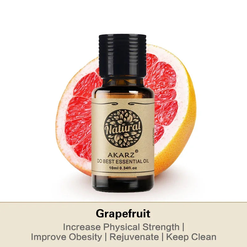 AKARZ Grapefruit Essential Oil Natural Improve Obesity, Edema Ease Pressure Acne Treatment Grapefruit Oil