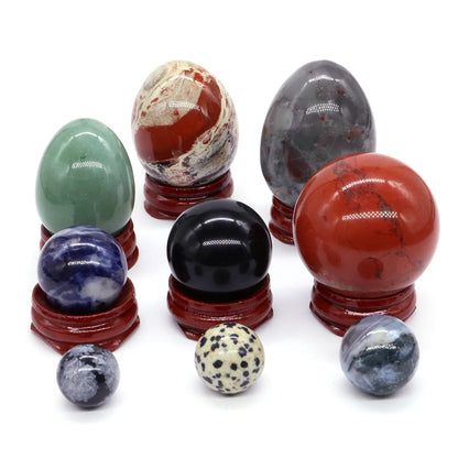 Wholesale Lot Random Natural Crystal Sphere Ball Egg Stone Quartz Polished Globe Desk Home Decoration Exquisite Souvenirs Gift