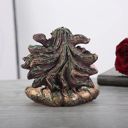 Mother Earth Statue Sculpture Gaia Goddess with Butterfly Resin Figurine Decoration Modern Crafts Home Office Tabletop Decor