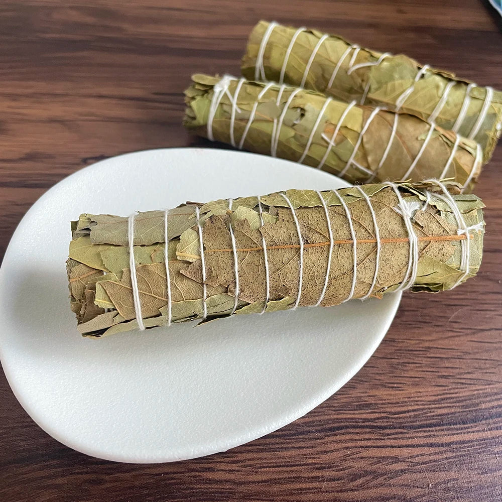 Bay Leaves Sage Smudge Stick Incense Sage - alternative Clesaning wand Smudging Kit stick 4" Bundle