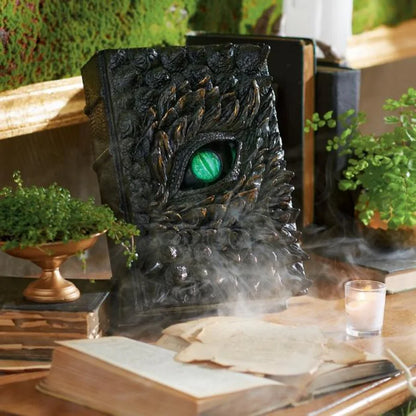 Halloween One-eyed Dragon Demon Eye Statue Book Glamorous Eye Resin Craft Ornament Desk Decor Home Decoration Figurine Miniature
