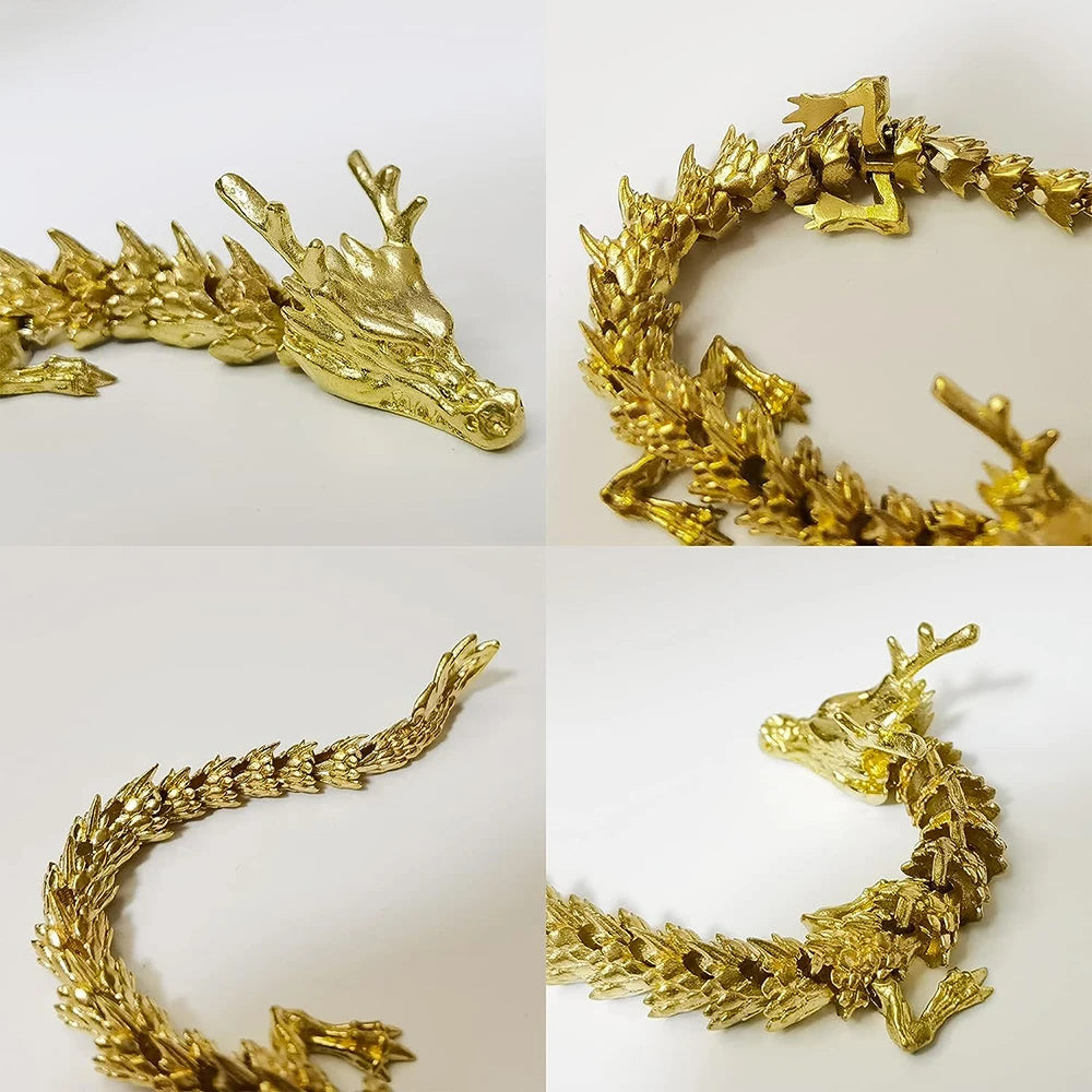 Desktop Ornaments 3D Zodiac Dragon Claws Brass Statue Sculpture Bring Success Home Decor Sculpture