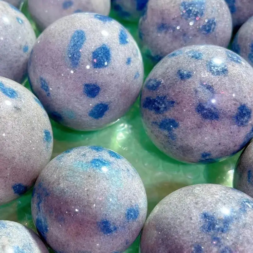 70mm Natural Stone Poilshed Quartz K2 Crystal Gemstone Sphere Healing Gem Craft Reiki Feng Shui Decoration Ball