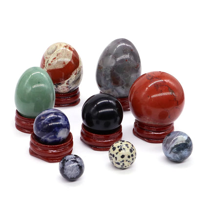 Wholesale Lot Random Natural Crystal Sphere Ball Egg Stone Quartz Polished Globe Desk Home Decoration Exquisite Souvenirs Gift