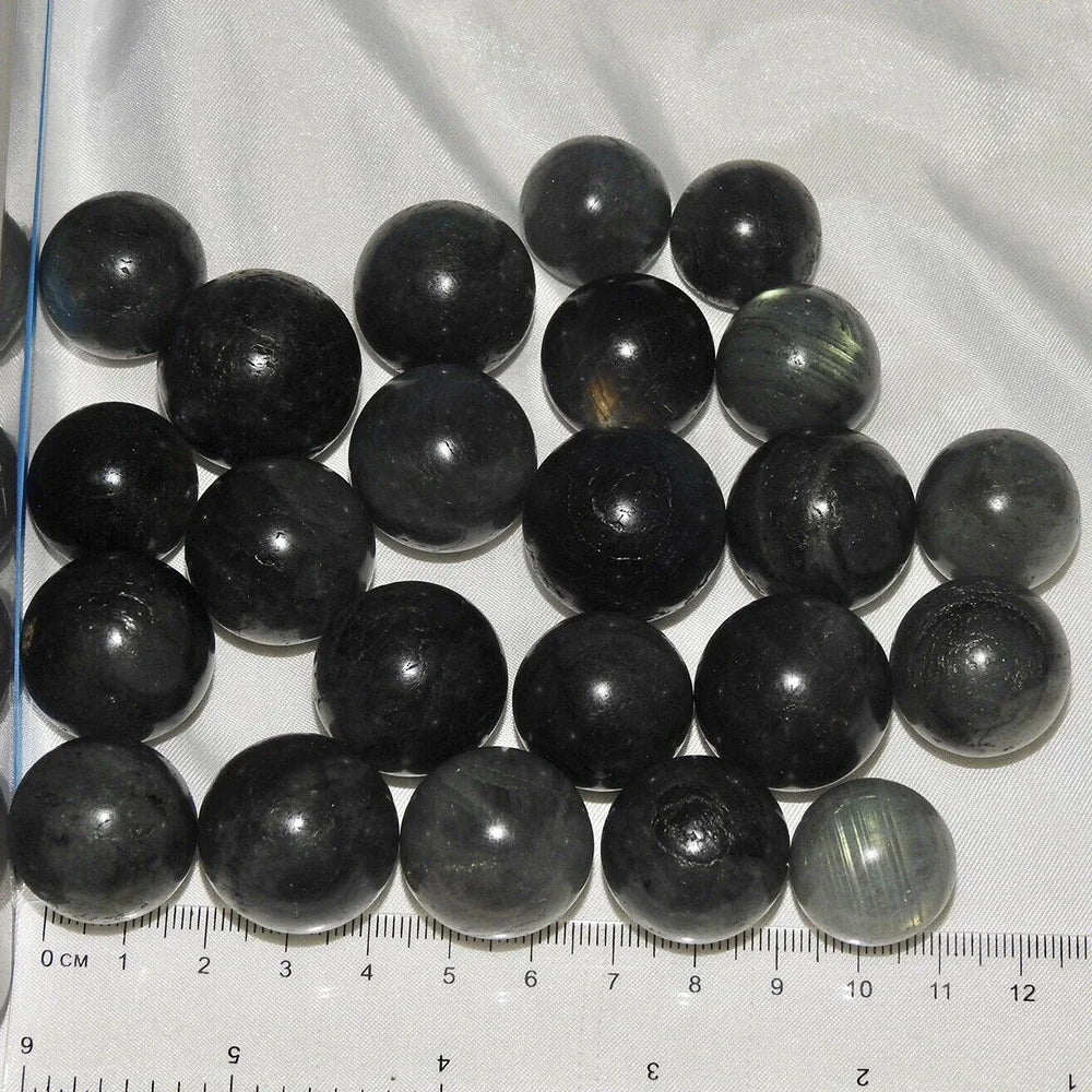 Mineraali Shine Natural Mini Labradorite Ball Spheres Gems Crystal Reiki Collection for Home Healing Spiritual Genuine Moonstone