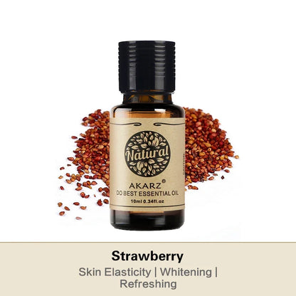 AKARZ Strawberry Essential Oil Natural Smooth Skin Relax Pleasant Mood Strawberry Oil