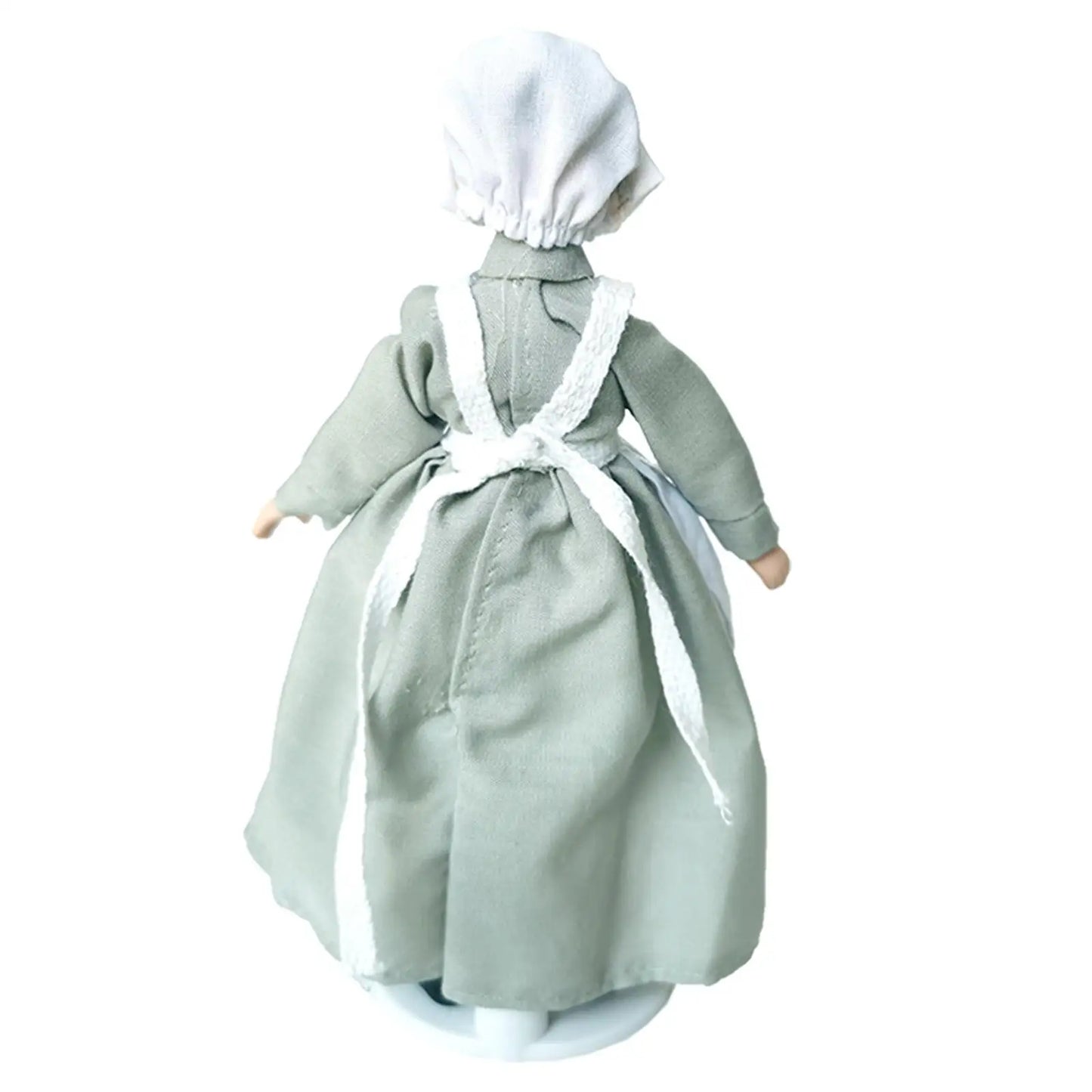 Vintage 1:12 Dollhouse Porcelain Doll Beautiful for Collection