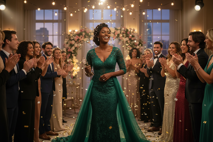 ATTENTION SPELL A BLACK WOMAN enjoying attention