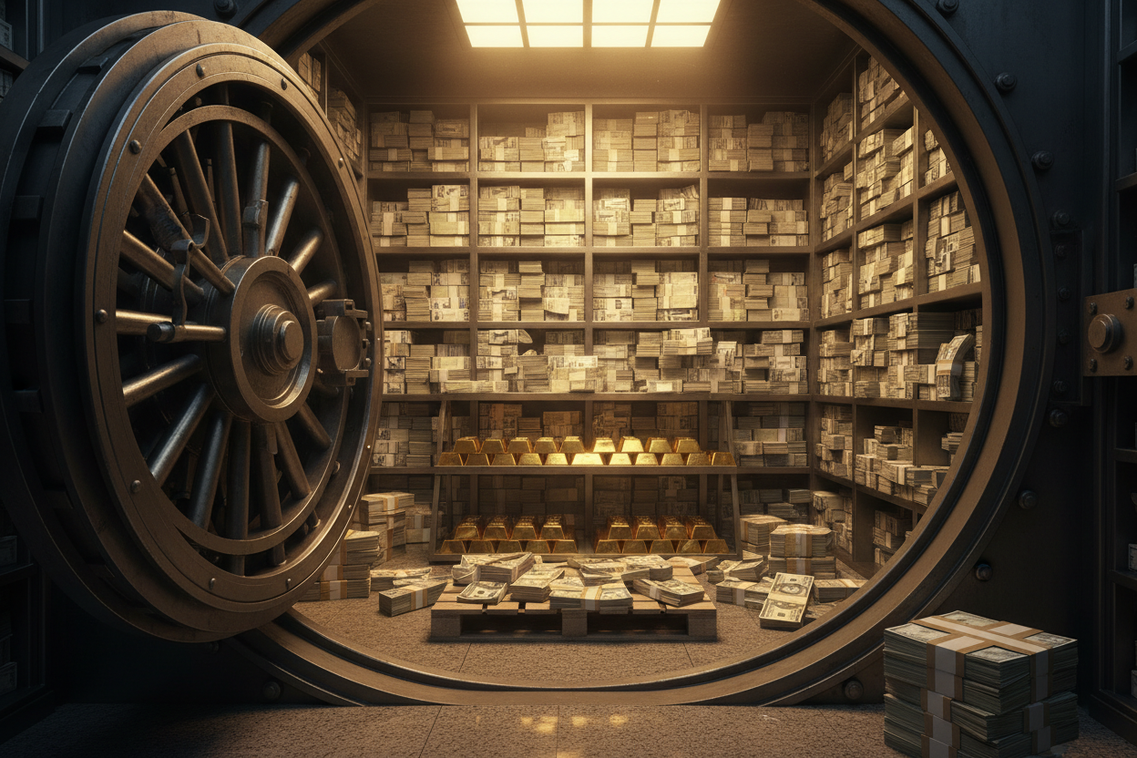 MONEY IN VAULT