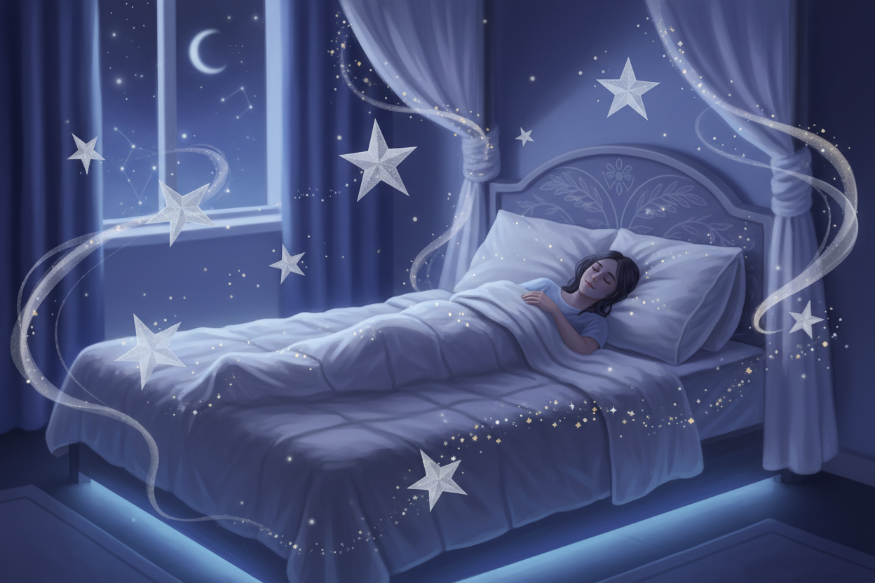 SOMEONE SLEEPING WELL THROUGH MAGIC